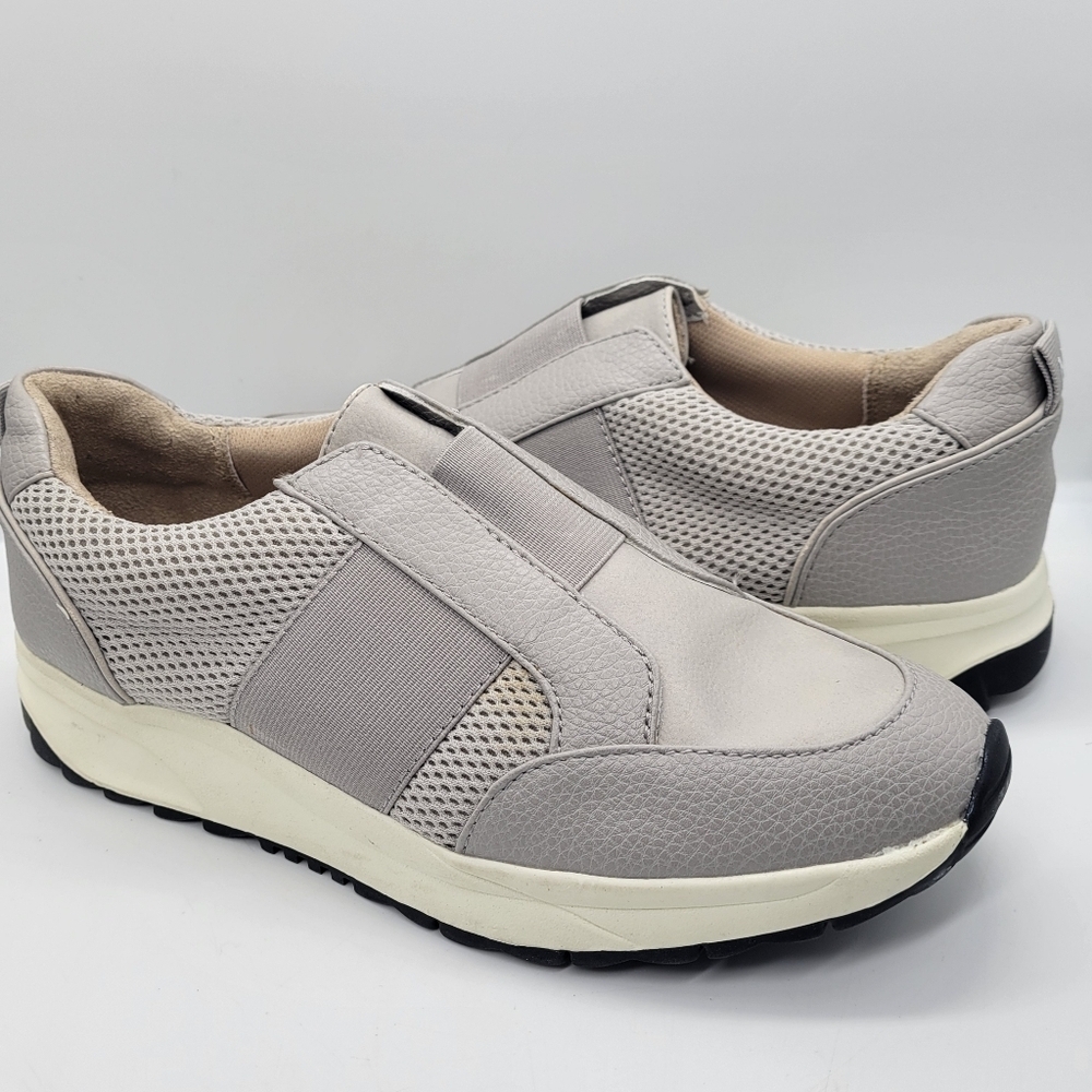 Naturalizer Women's Nima Oxford Sneaker Icy Gray Size 8M Flats Comfort Stretchy